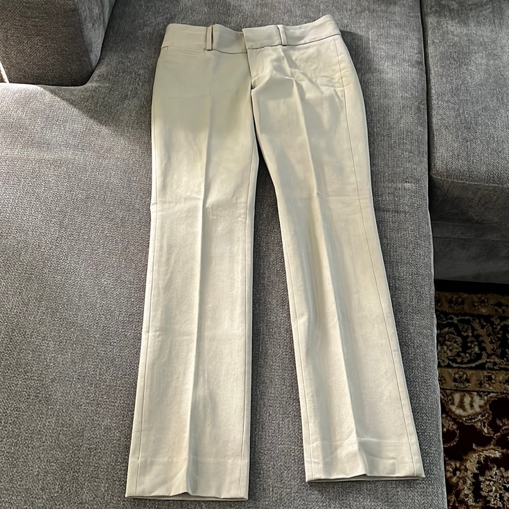 Banana Republic Sloan Fit Straight Leg Pants (Beige)